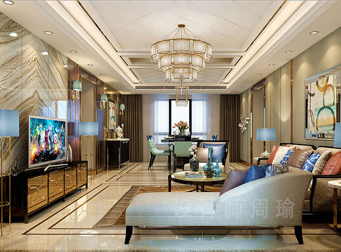 最黄色的一级操逼中国人的视频世纪江尚三室两厅168平装修设计效果欣赏